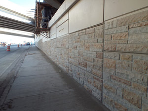 Modified Ashlar Stone. Zoo Interchange at Watertown Plank Road, Milwaukee, WI